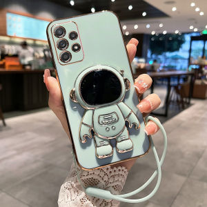 Phone Case For Samsung Galaxy A53 A54 A14 A52S A23 A73 A33 A52 A72 A33 A32 A13 4G 5G Luxury Camera Soft Astronaut Case Shockproof Bumper Case Back Cover
