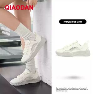 Qiaodan Yunfan Womens Sneakers Mesh Breathable Thick Sole Height Increase Casual QXL052252512