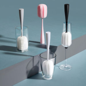 Long Handle Sponge Dish Bottle & Cup Cleaner: Multi-Use Eco-Friendly Cleaning Tool