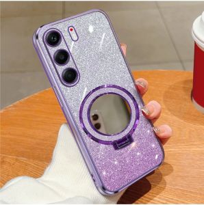 Casing Tecno Camon 40 Pro 5G 40 4G Luxury Gliter Premium TPU Ring Holder Mirror