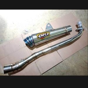 KENALPOT RACING DPJ CORONG BLUEMON SARINGAN SETENGAH BUAT SUPRA X 125 KARISMA ABSOLUT REVO BLADE