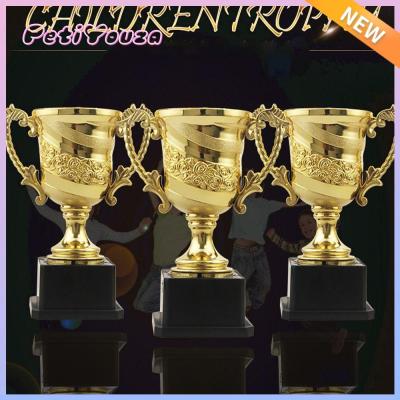 PETIYOUZA Children's Trophy Awards Plastic Model 14/17/18cm Small Prize Cup Golden Competition S