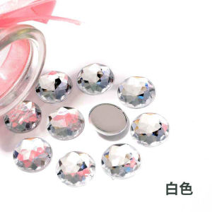 8 30mm Flatback Acrylic Rhinestones Faceted Round Gems Diy Garment Bag Phone Case Nail Art Embellishmentsdiy | Beg Kalis Air Telefon Bimbit Aksesori Berenang Multi Purpose High Grade Durability