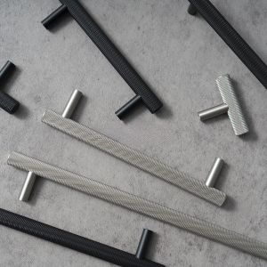 Brass Long Furniture Brass Handles Gold Knurled Wardrobe Dresser Cupboard Cabinet Drawer Door Pulls Knobs