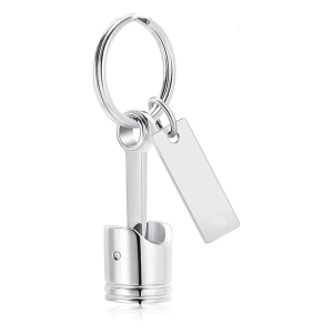 Pet Cremation Keychain Motorized Piston Design Memorial Holder For Ashes Durable Aluminum