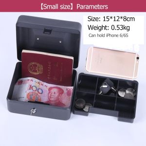 Portable Security Lockable Cash Box Tiered Tray Money Drawer Safe Storage / Money Box / Cash Box / Cashier Box / Cash Register / Cash Drawer