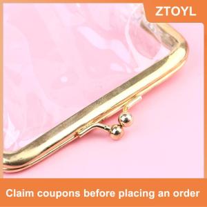 【ZTOYL】 Túi kẹp miệng sắt đơn giản trong suốt Ins Túi đựng đồ nhỏ ví đựng tiền xu