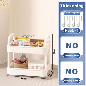 [DecorX] Trolley Cart Kitchen Racks Organizer Shelf Moving Rack Snack Rack Bookshelf Seasoning Vegetable Fruit Storage Rack Storage Shelf For Toilet Bedroom Bathroom Space Savers