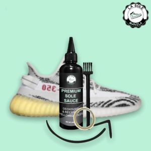 La Sole 3 in 1 100ml Shoe Whitening Cream includes a FREE BRUSH | Sneaker Oxidizing Cream | Premium Sole Sauce