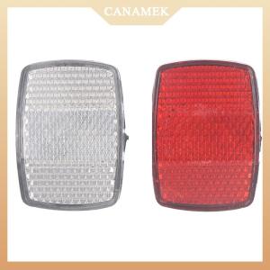 [CANAMEK] Bicycle Plastic Reflector Tail Light Reflector Front And Rear Warning Tail Light