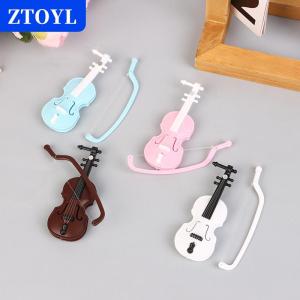 [COD] ZTOYL ไวโอลินจำลองขนาดเล็กทำด้วยมืออุปกรณ์ตกแต่งไวโอลินสำหรับตกแต่งไวโอลินไร้กลิ่น