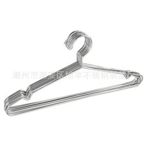 🏷️商品标题 Penyangkut Baju Keluli Tahan Karat 42cm 10PCS-42cm不锈钢衣架10只装-42cm Stainless Steel Clothes Hanger 10PCS