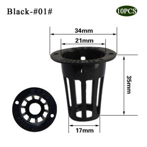HESSIN Aeroponic Vegetable Plant Grow Garden Clone Net Cup Mesh Pot Nursery Pots Planting Basket