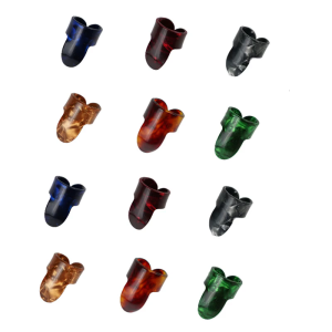 12Pcs Plectrums Picks Medium Flat Thumbpick Guitar Finger Picks Fingertip Sleeve for Acoustic Guitar Accessories