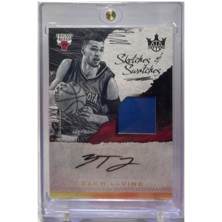 Zach LaVine 2017-18 Panini Court Kings Sketches & Swatches Autograph GU ...