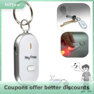 【MPJow】 Blue Anti-Lost Key Finder Locator Keychain Whistle Beep Sound Alarm LED Light