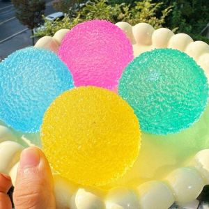 1Pc Squishy Multicolor Texture Ice Ball Squeeze Toy for Kids Soft Pinch Pop Fidget Toys Children Halloween Christmas Gifts