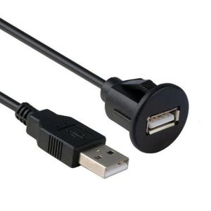 1 cho M xe SUV Bảng điều khiển cài đặt USB 2.0 Đầu Đực thành đầu cái Bảng ổ cắm cáp nối cổng đơn dòng waterp