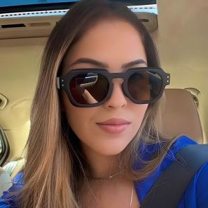RGFV Rice Nail Square Frame Sunglasses Irregular Lightweight Multicolor Lenses Eyewear Fashion UV400 UV400 Sun Glasses Women