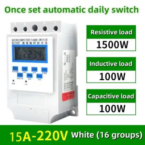 Automatic High Power Street Lamp Timer Microcomputer Timing Switch KG316T Time Control Switch 220V