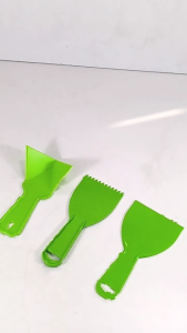 Thiết lập của 3 chịu lực cao nhựa chọc góc trowel cho chuyên nghiệp Spackling hình nền loại bỏ và bề mặt làm sạch