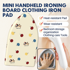 Portable Ironing Board  Mini Handheld Ironing Board  Mini Handheld Foldable Design  Heat-Resistant  Anti-Scald Mat  Travel Iron Pad