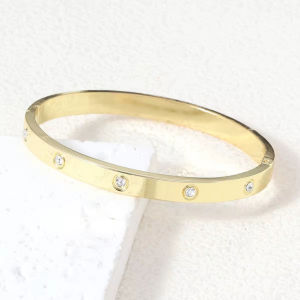 GELANG BANGLE WANITA TITANIUM CAP 750 MODEL TERBARU ANTI KARAT ANTI LUNTUR