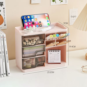 Vision Desktop Stationery Storage Box Office Stationery Sorting Box Multi-layer Drawer Sundries Rack Oblique Insertion Student Drawer