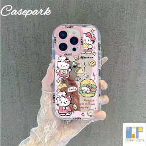 Casepark Mirror Phone Case For OPPO A15 A16 A17 A38 A3S A54 A57 A58 A79 A7 4G 5G Cartoon Cute Kitty Cat ins Style Clear Minimalist Advanced Mirror Phone Case Silicone Protective Cover