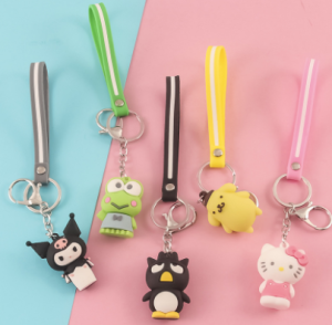 NZOAT Cartoon Cute Accessories: Cinnamoroll, My Melody, Frog Kuromi Key Rings & Car Pendant