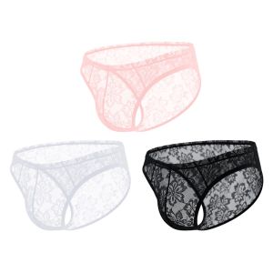 CMENIN ADANNU 3Pcs Hot Nylon Jockstrap Underwear Man Brief Soft Slip Mens Panties Briefs Men Underpants Mens Lace Underwear AD424