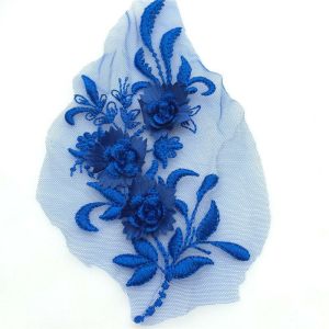BAZAARS 3D DIY Quần áo May quần áo Ngọc trai đính cườm Cô dâu Đính ren Trang trí váy cưới Phụ kiện vải Nghề thêu