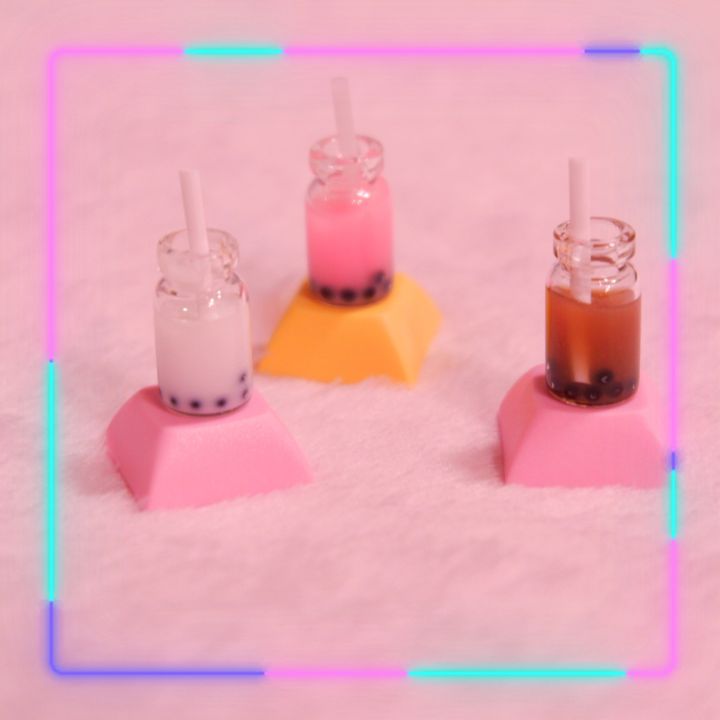 Milk tea Artisan Kawaii Keycaps for Mechanical Keyboard | Lazada PH