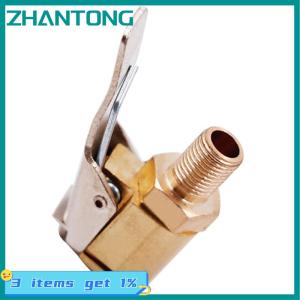 ZHANTONG Hot Car Auto Brass 8mm Connector Adapter Car Accessories Tyre Wheel Tire Air Chuck Inflator Pump Valve Clip Clamp