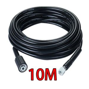 สายฉีดน้ําแรงดันสูง ท่อน้ำแรงดันสูง ยาว 10ม/8ม สายแรงดันน้ำ เครื่องฉีดน้ำแรงดัน สายปั๊มอัดฉีด สายอัดฉีดไฮโดร ทนทาน ใช้กับปั๊มอัดฉีดได้หลากหลายยี่ห้อ(เกลียว 22-14 มม)