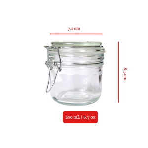 EXETER Hermetico Glass Jar 200 mL| Toples Kaca | Jar Bumbu Beling