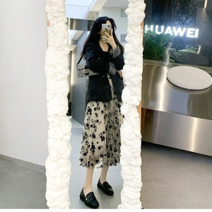 Loafers Workplace Women Comfort Flat Bottom Stirrups Autumn Visual Impact Floral Print