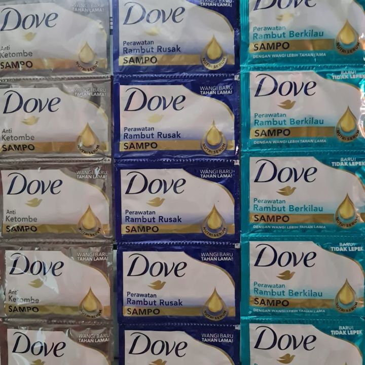 Shampoo & Kondisioner Dove Renceng isi 12 sachet 8 ml Lazada Indonesia