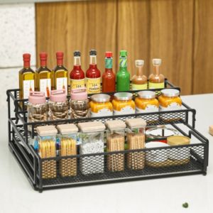 Multi Functional Storage Racks: Condiments & Coffee Capsules