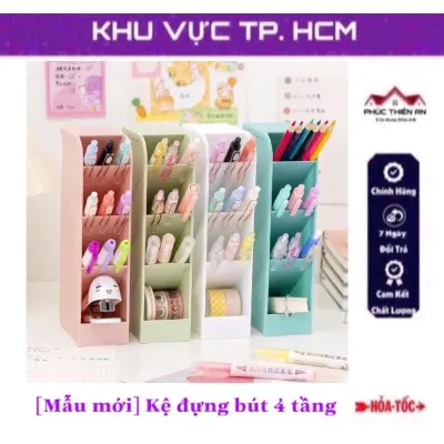 Kệ đựng bút 4 tầng chất liệu nhựa siêu bền - đa năng tiện dụng