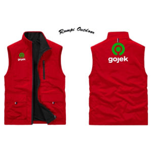 Rompi Hiking Gojek Terbaru Anti Dingin 100% / Rompy Gojek Murah Terbaru 2024 / Rompi Driver Gojeek Bahan Waterproof / Rompi Ojol Gojek Ojek Online Ready Stok Bisa Custom