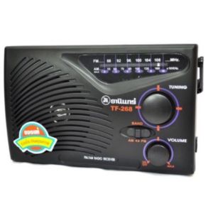 Idea8 FM / AM รุ่น TF-268 (สีดำ) แถมฟรีสายไฟเอซี วิทยุ วิทยุธรรมะ วิทยุพกพา เก็บปลายทางได้ TANIN fm/am รุ่น TF-268
