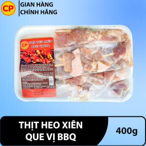 Thịt heo xiên que vị BBQ 400g - thịt lợn cp tươi sạch