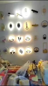 YFD  โคมไฟติดผนังข้างเตียงหรูหราเบาๆ สไตล์มินิมอลนอร์ดิก สำหรับห้องนั่งเล่น บ้าน ดีไซเนอร์ศิลปะ ทางเดิน บันได แสงพื้นหลัง