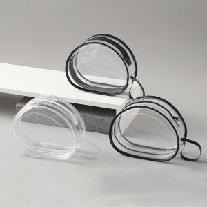 ZHUJI ซิปกันน้ำได้ กระเป๋าตุ๊กตาใสกลางแจ้ง โปร่งใสโปร่งใส ถุงใสใส กระเป๋าแสดงตุ๊กตากลางแจ้ง ถุงเก็บสายเคเบิลข้อมูล พีวีซีพีวีซี กระเป๋าเก็บตุ๊กตา อุปกรณ์เสริมตุ๊กตา