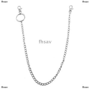 [COD] fhsav 1 2 3 Layer Long Metal Belt Chain Rock Punk Hook Trousers Pant Waist Link Metal Wallet Chain Keychain Ring Clip Keyring HipHop Jewelry