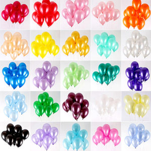 ลูกโป่งยางสีมุกขนาด10นิ้วจำนวน100ชิ้นลูกโป่งตกแต่งเทศกาลคริสต์มาสงานแต่งงานงานเลี้ยงวันเกิดลูกโป่งอากาศสำหรับเด็ก