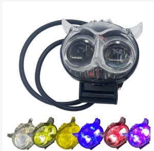 New Mini Driving Lights Spotlight Colorful LED Headlights Motorcycle Owl Bulb