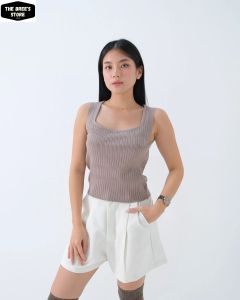 Pinkdose Lyra Knit Tanktop Murah / Atasan Wanita Bahan Rajut