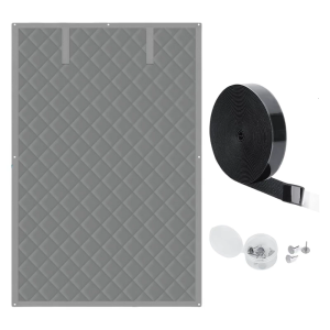 Thick Cotton Oxford Fabric Window Curtain Thermal Windproof Insulating For Cold Climate Noise Control And Warmth